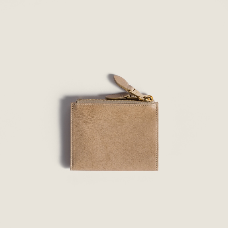 Small nappa leather wallet