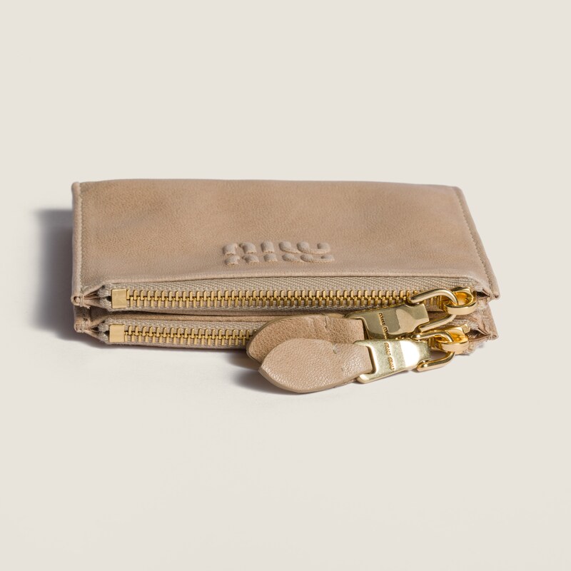 Small nappa leather wallet