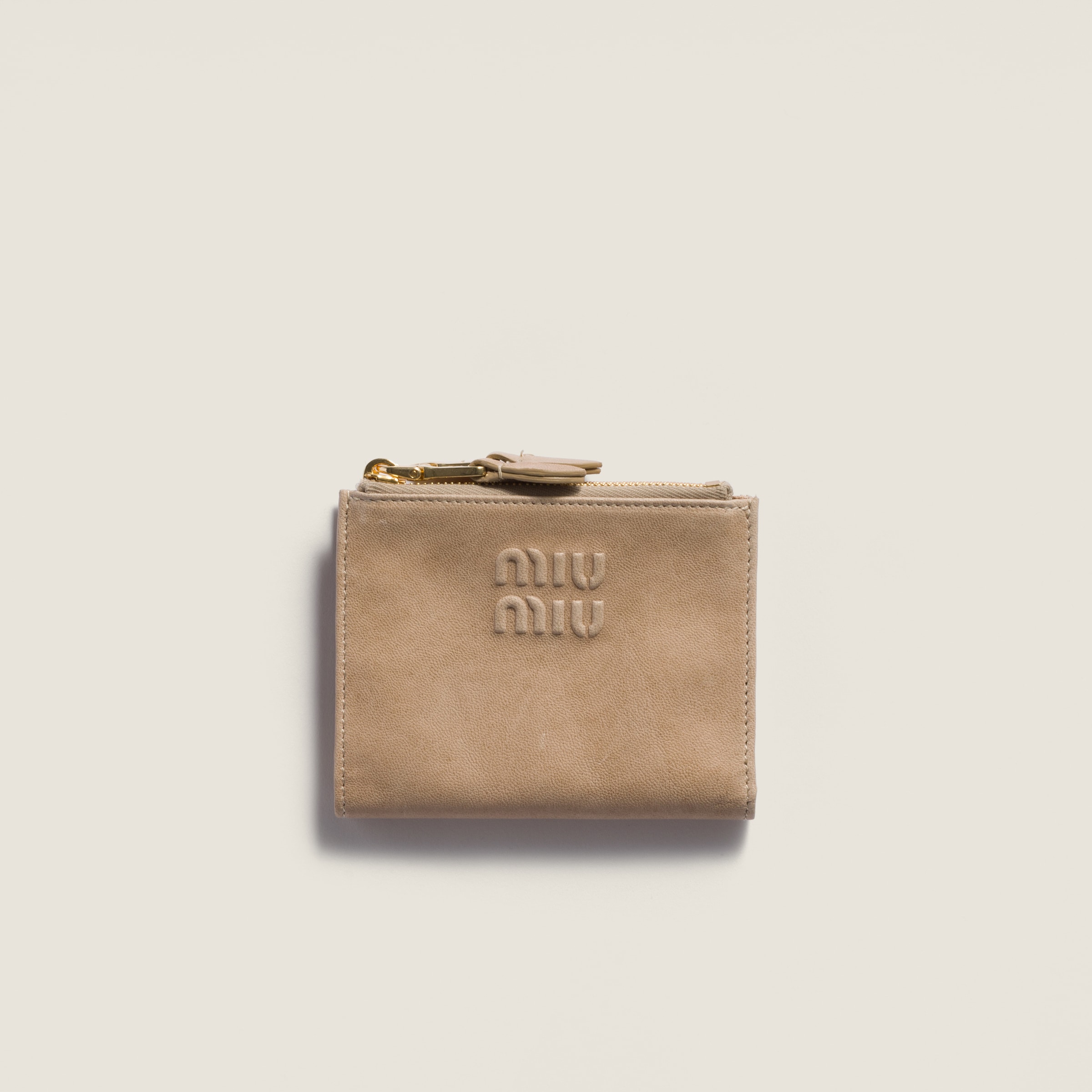 Cord Small Nappa Leather Wallet | Miu Miu