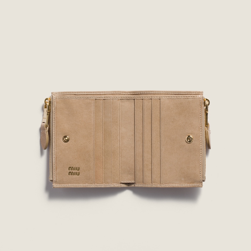 Small nappa leather wallet