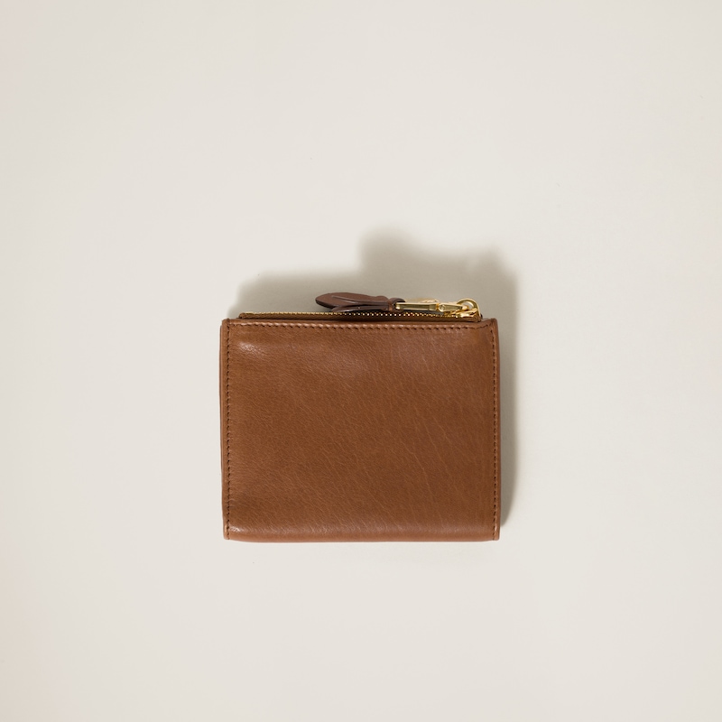 Small nappa leather wallet