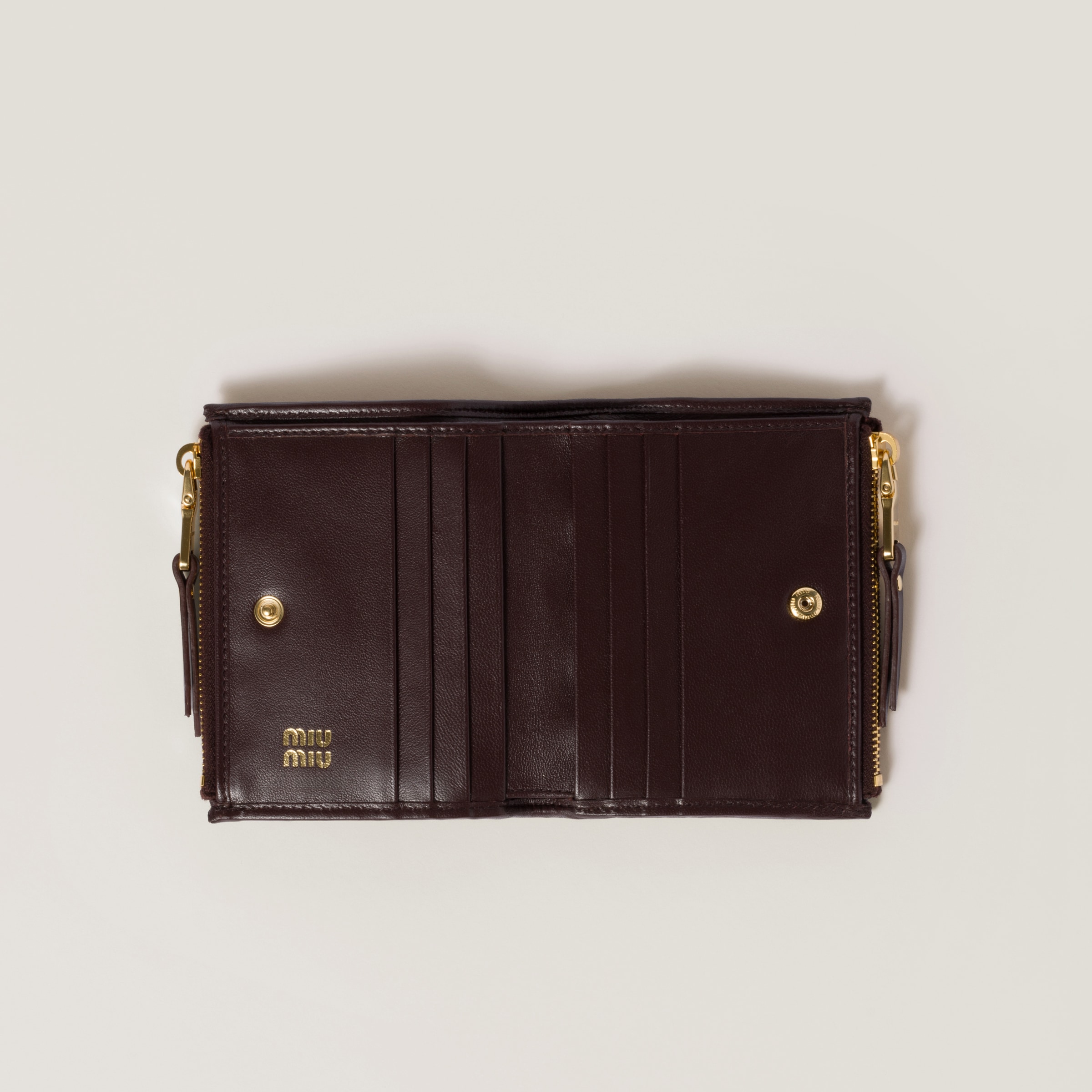 ブラウン マテラッセレザー 財布 | Miu Miu