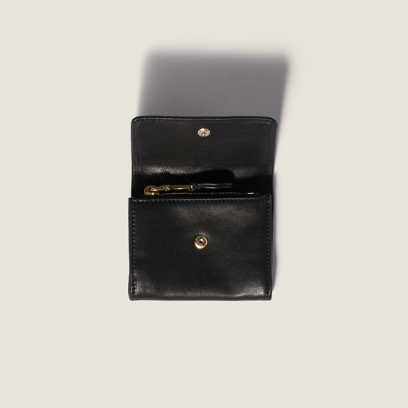 Small nappa leather wallet