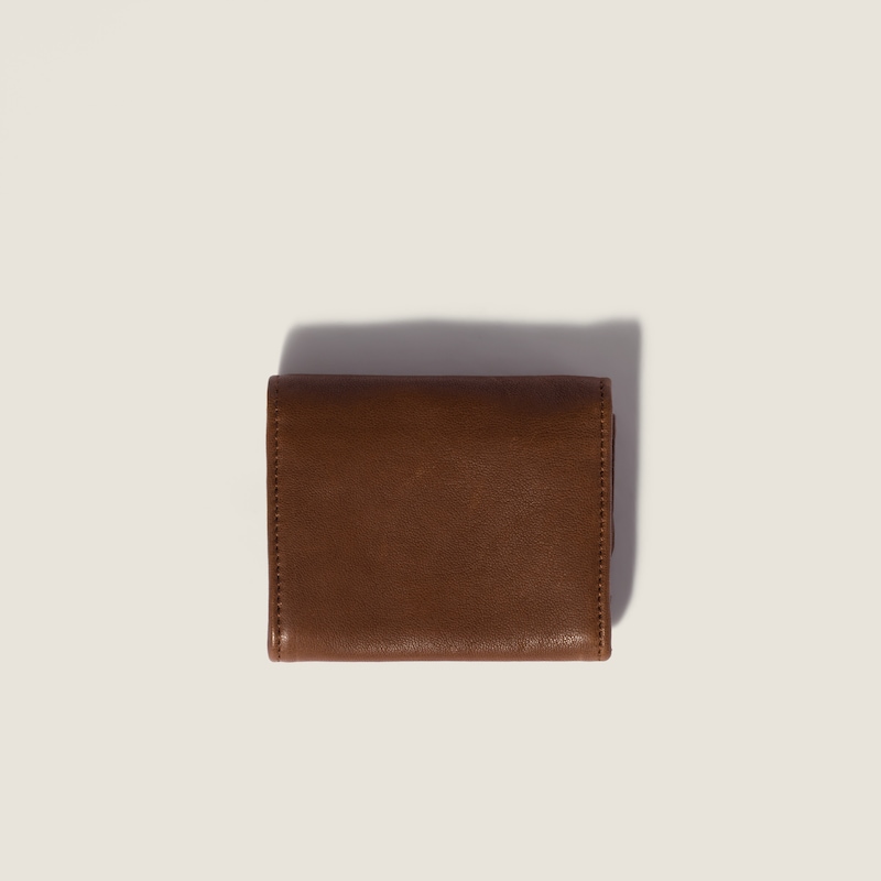 Small nappa leather wallet