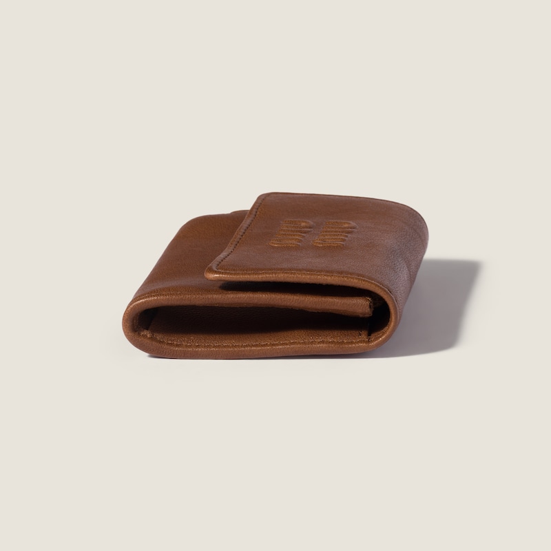 Small nappa leather wallet