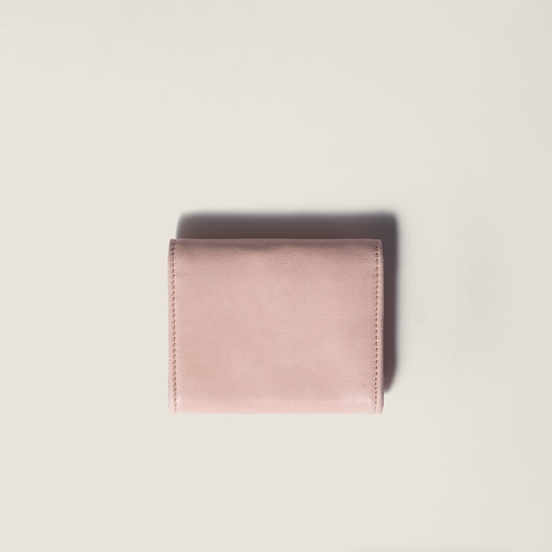 Small nappa leather wallet