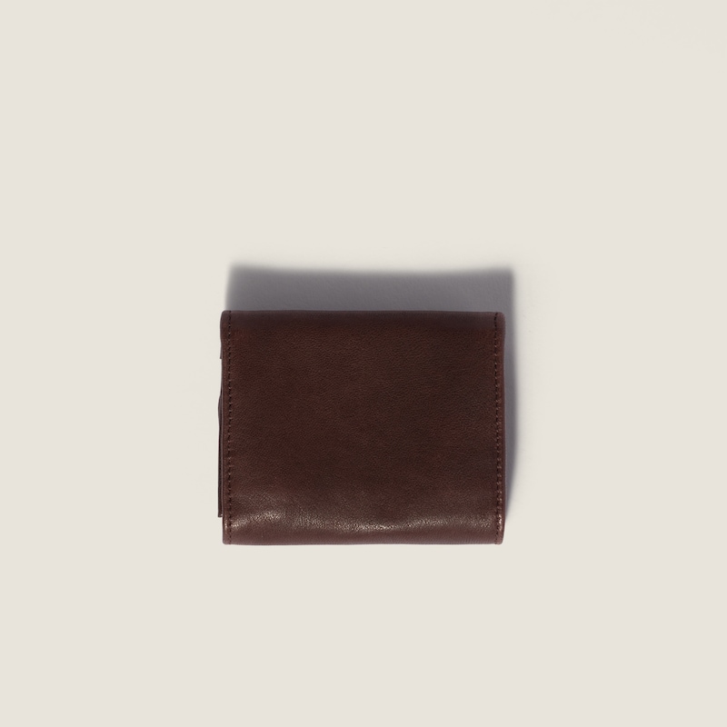 Small nappa leather wallet