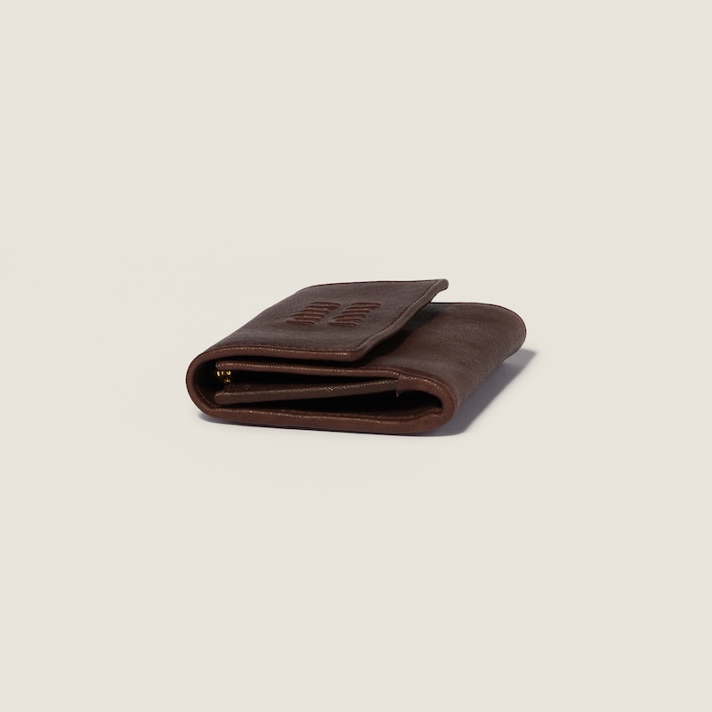 Small nappa leather wallet