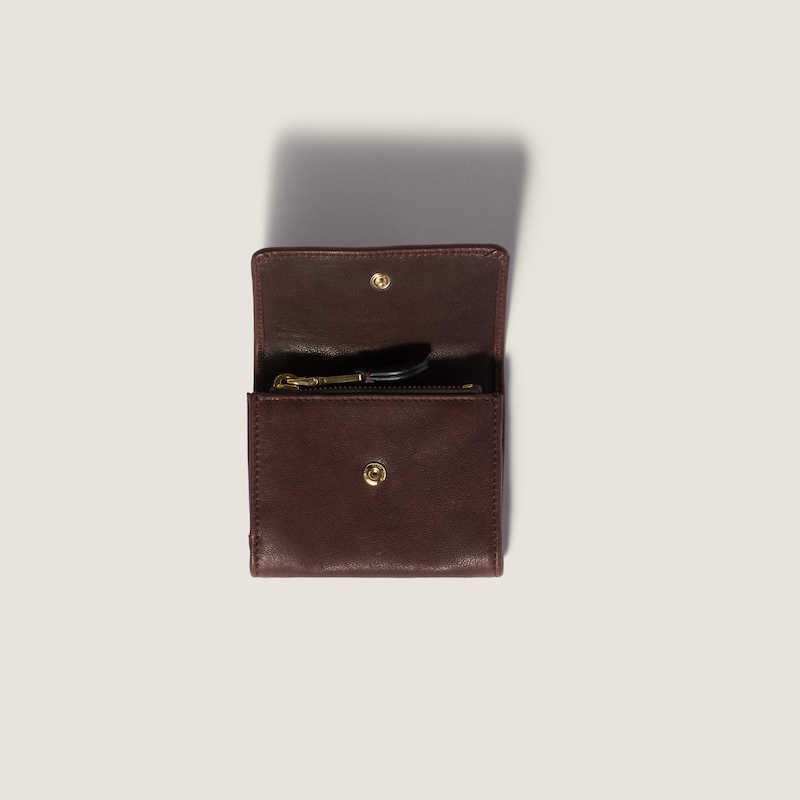 Small nappa leather wallet