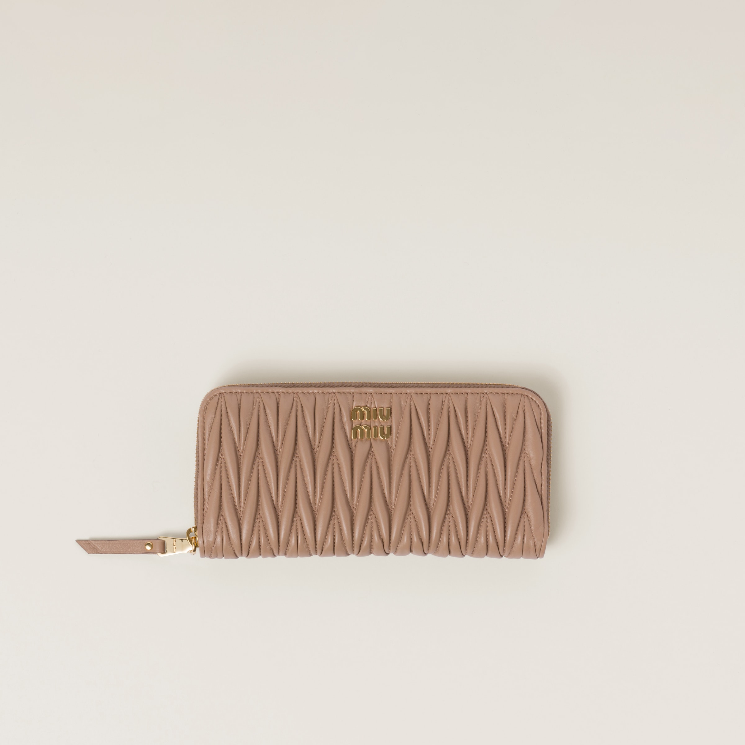 Miu miu wallet matelasse sales