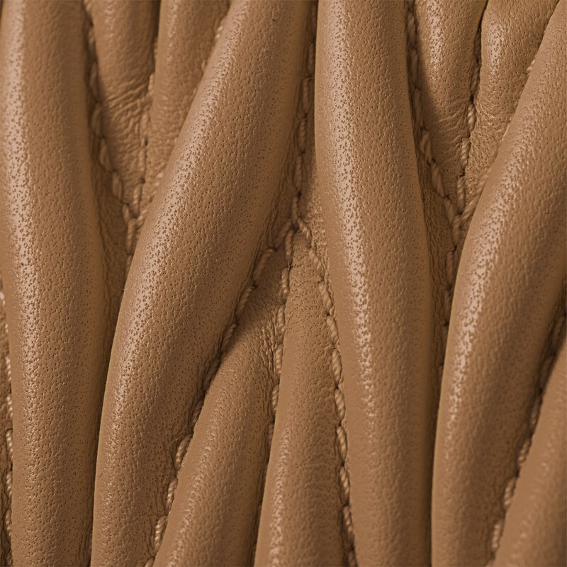 Large matelassé nappa leather wallet