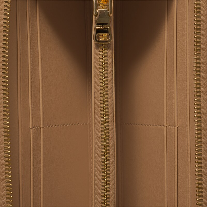 Large matelassé nappa leather wallet