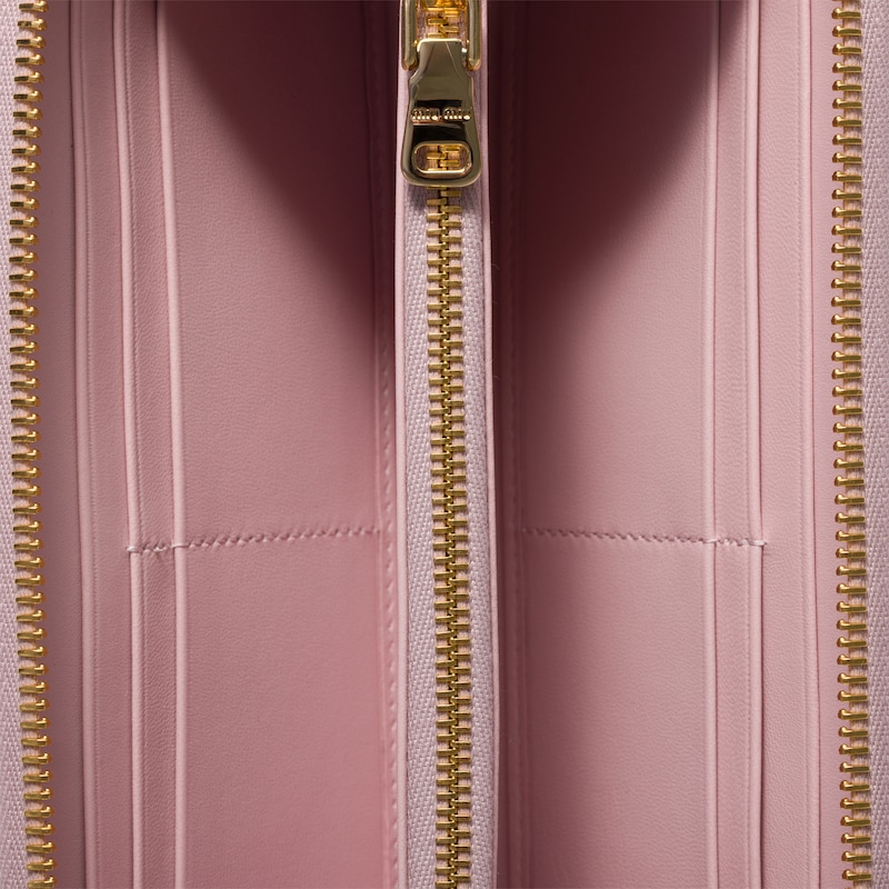 Large matelassé nappa leather wallet