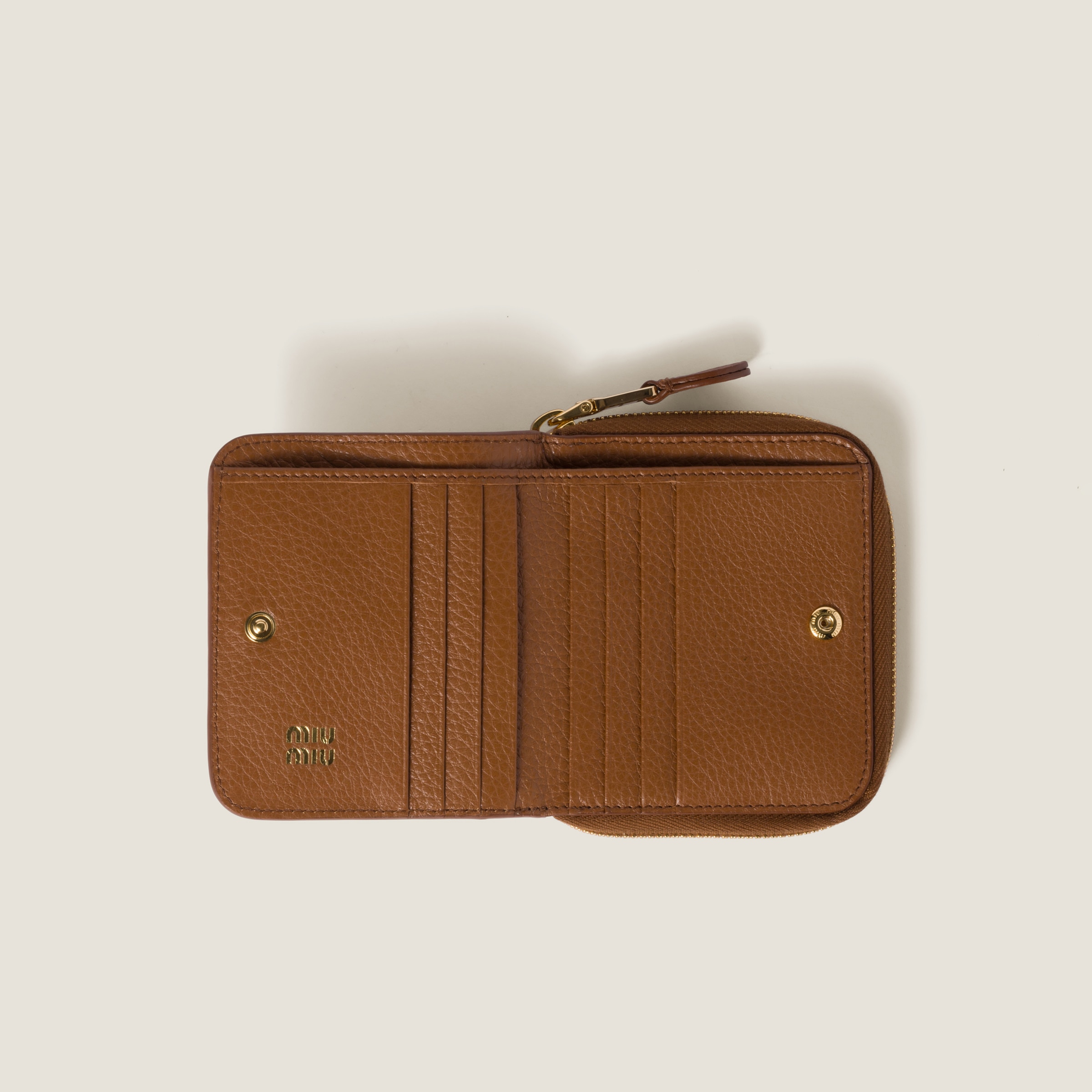 コニャックブラウン レザー 財布 | Miu Miu