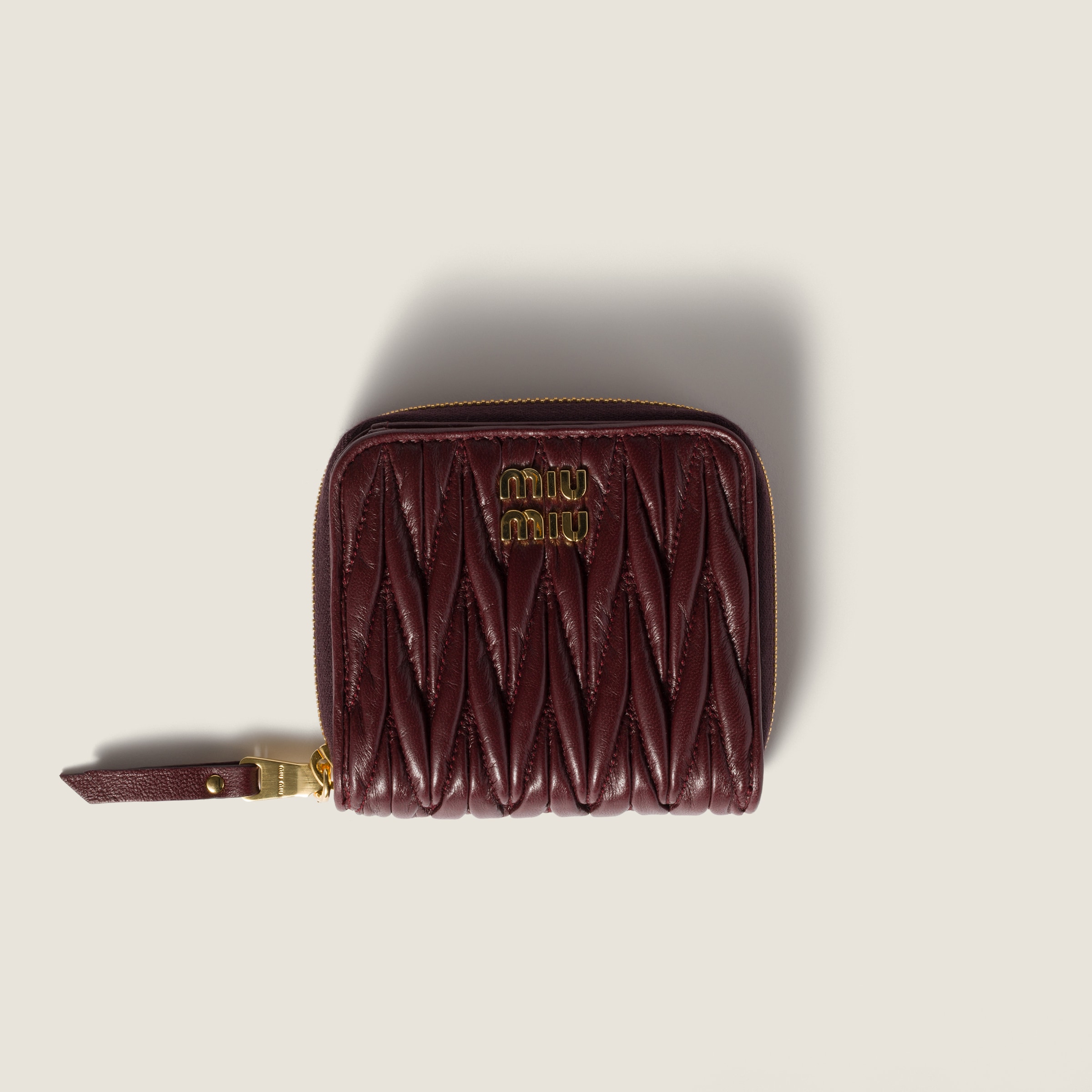 ピンク マテラッセレザー カードケース | Miu Miu