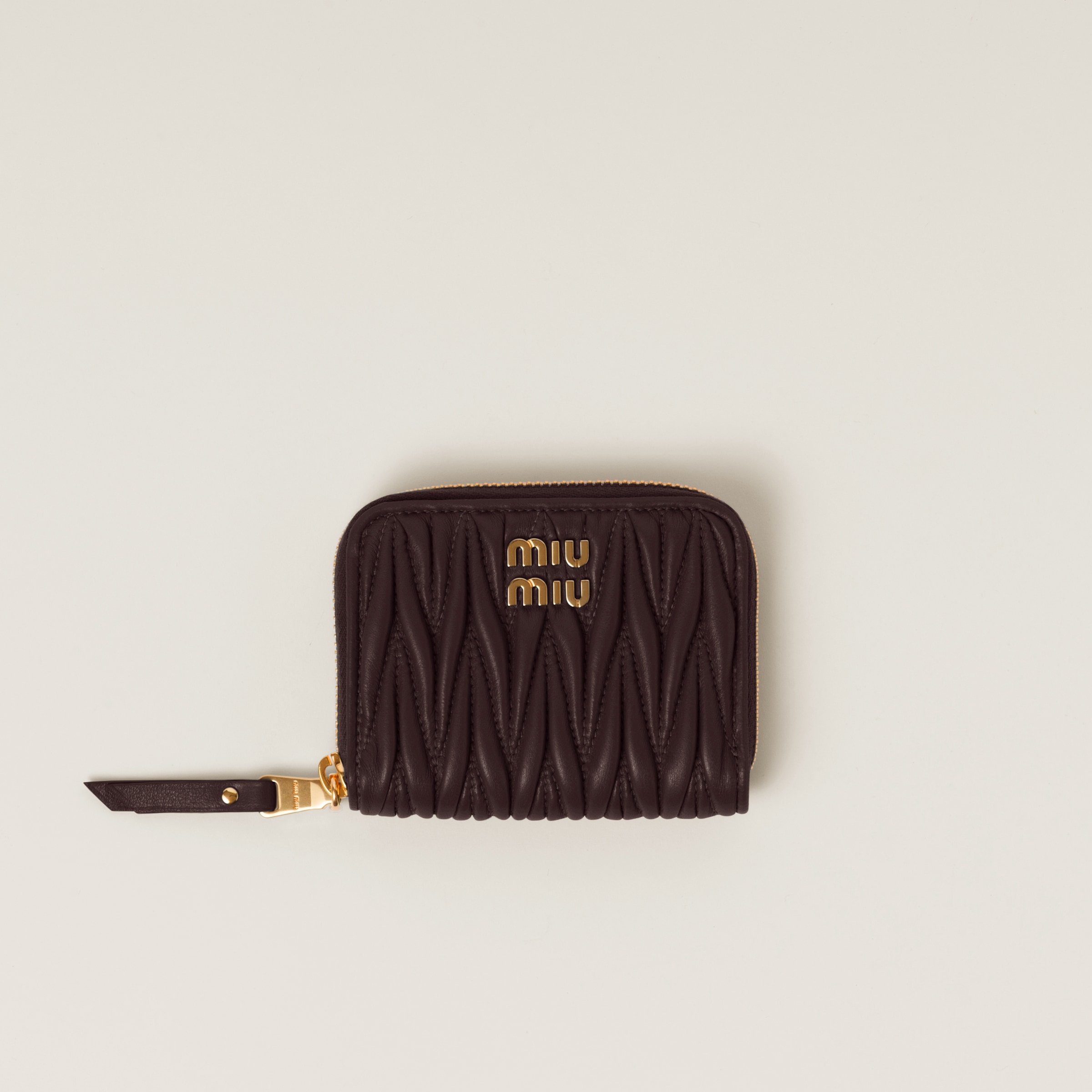 ブラック レザー 財布 | Miu Miu