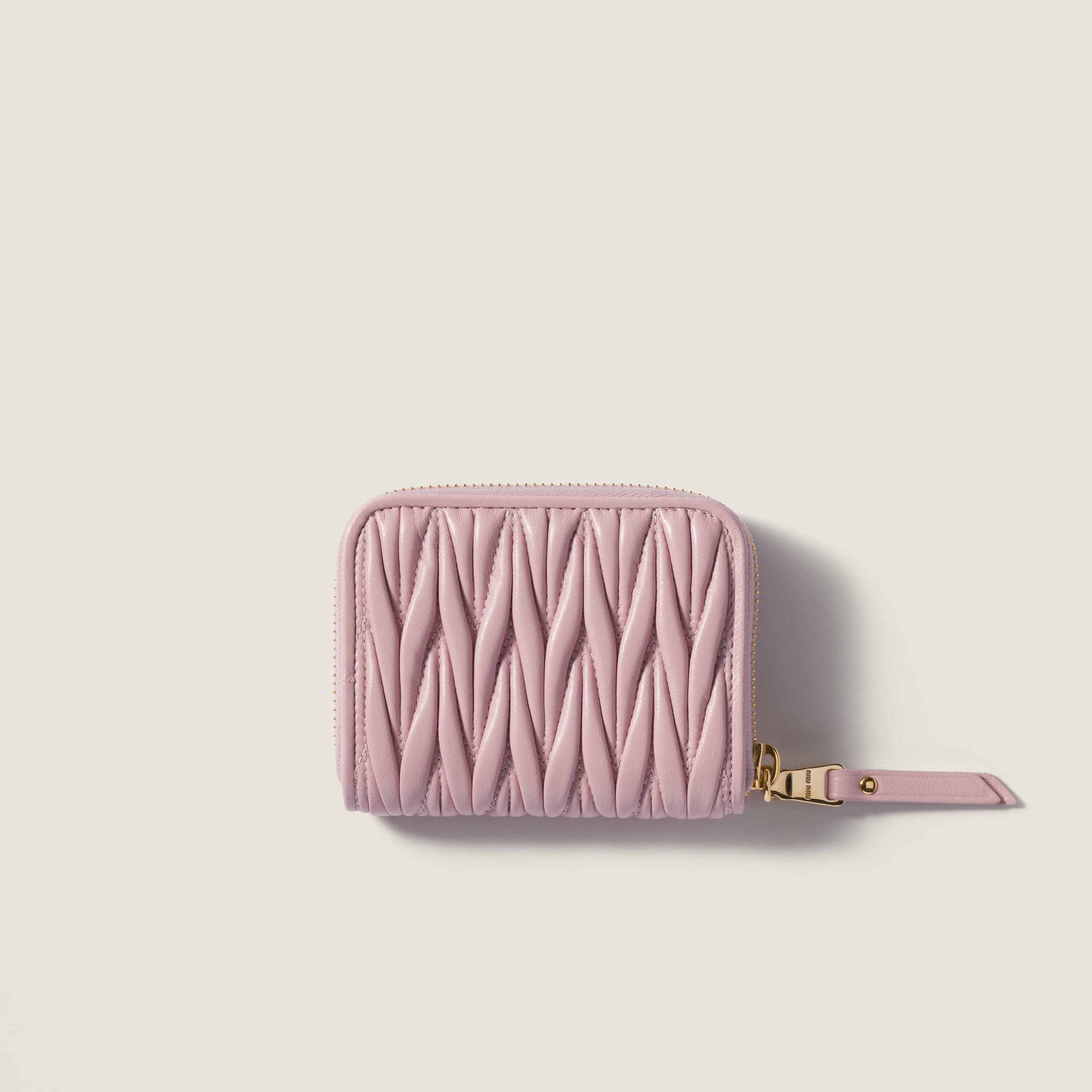 ピンク マテラッセレザー コインケース | Miu Miu