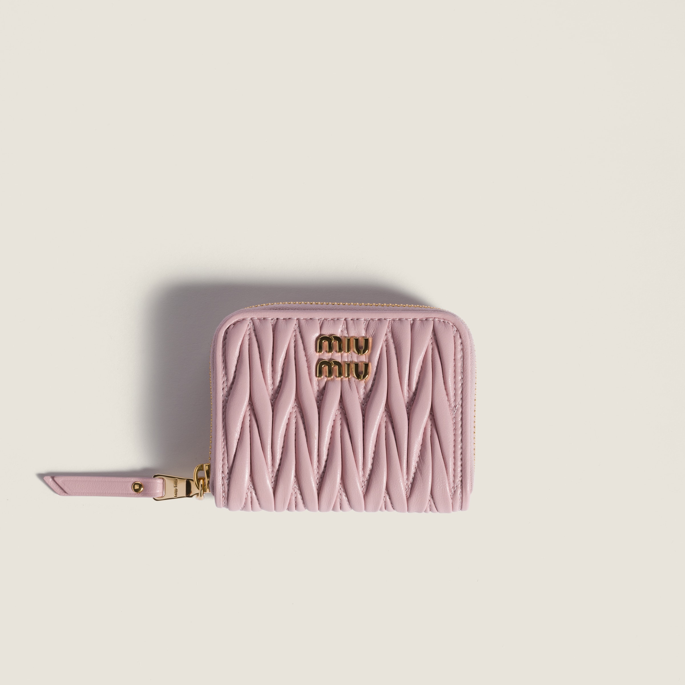 miu miu マテラッセ コインケース お財布 ピンク　プラダ　内汚れ少 ピンク マテラッセレザー コインケース | Miu Miu
