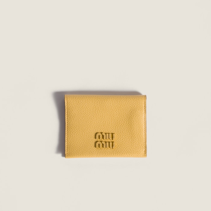 小物 miu miu leather wallet pastel yellow 小物 miu miu leather wallet pastel yellow Miu Miu Matelassé