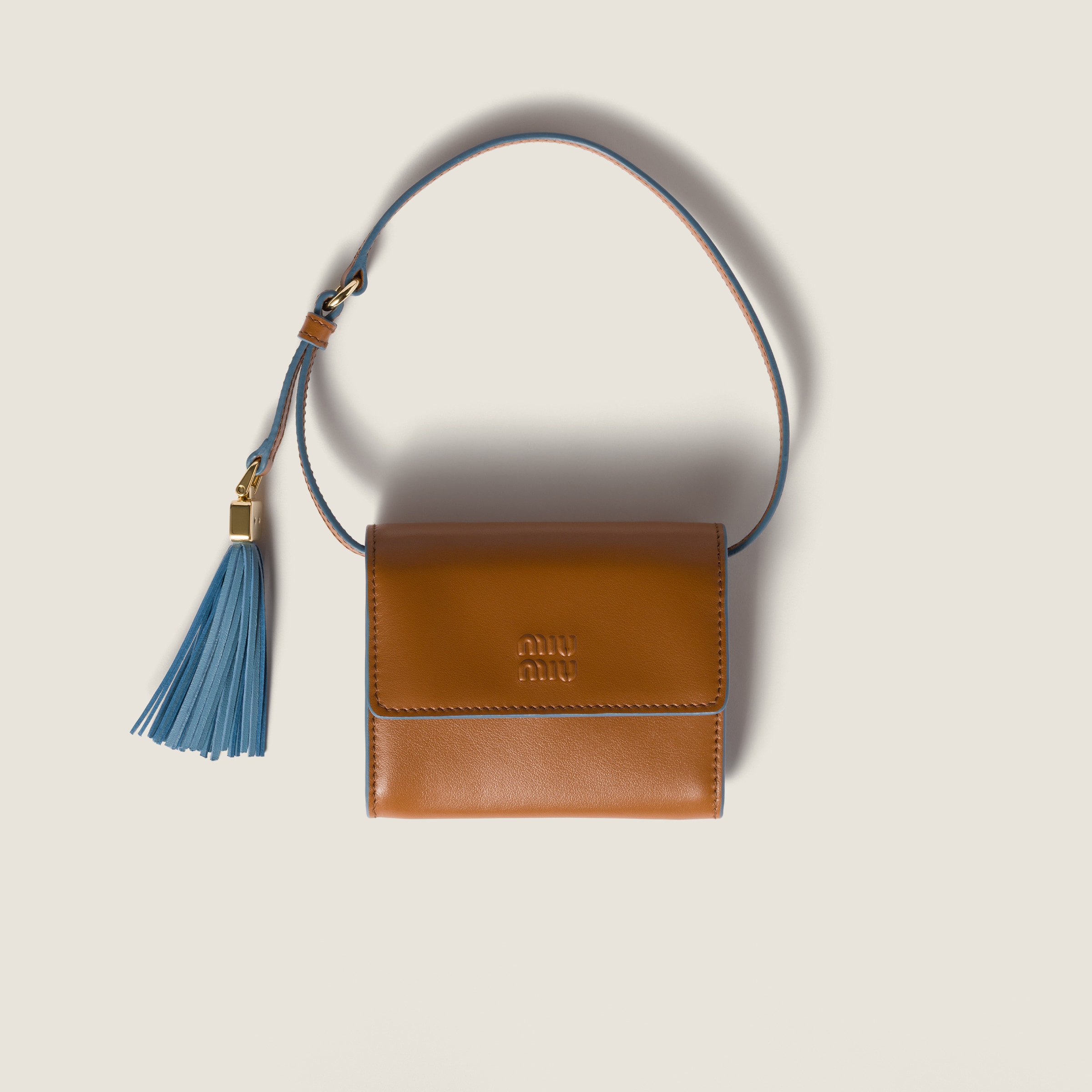 Black Small Matelassé Nappa Leather Wallet | Miu Miu