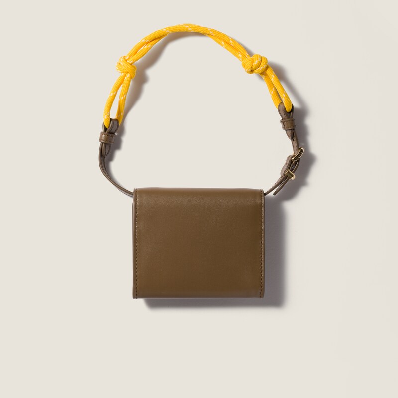 Leather shoulder wallet