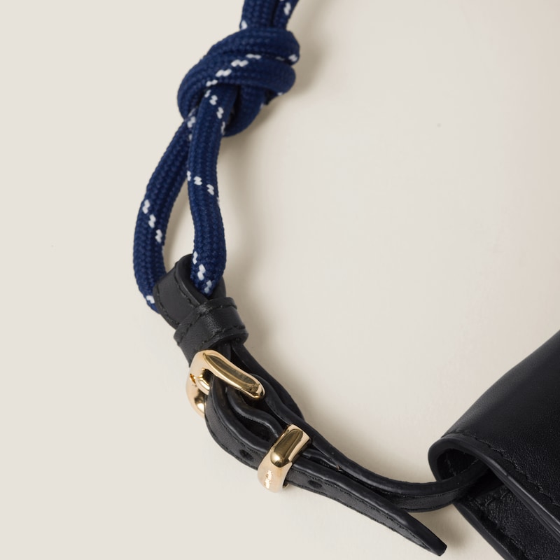 Portefeuille en cuir à bandoulière