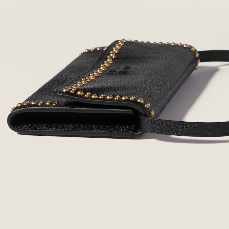 Cartera de piel con bandolera