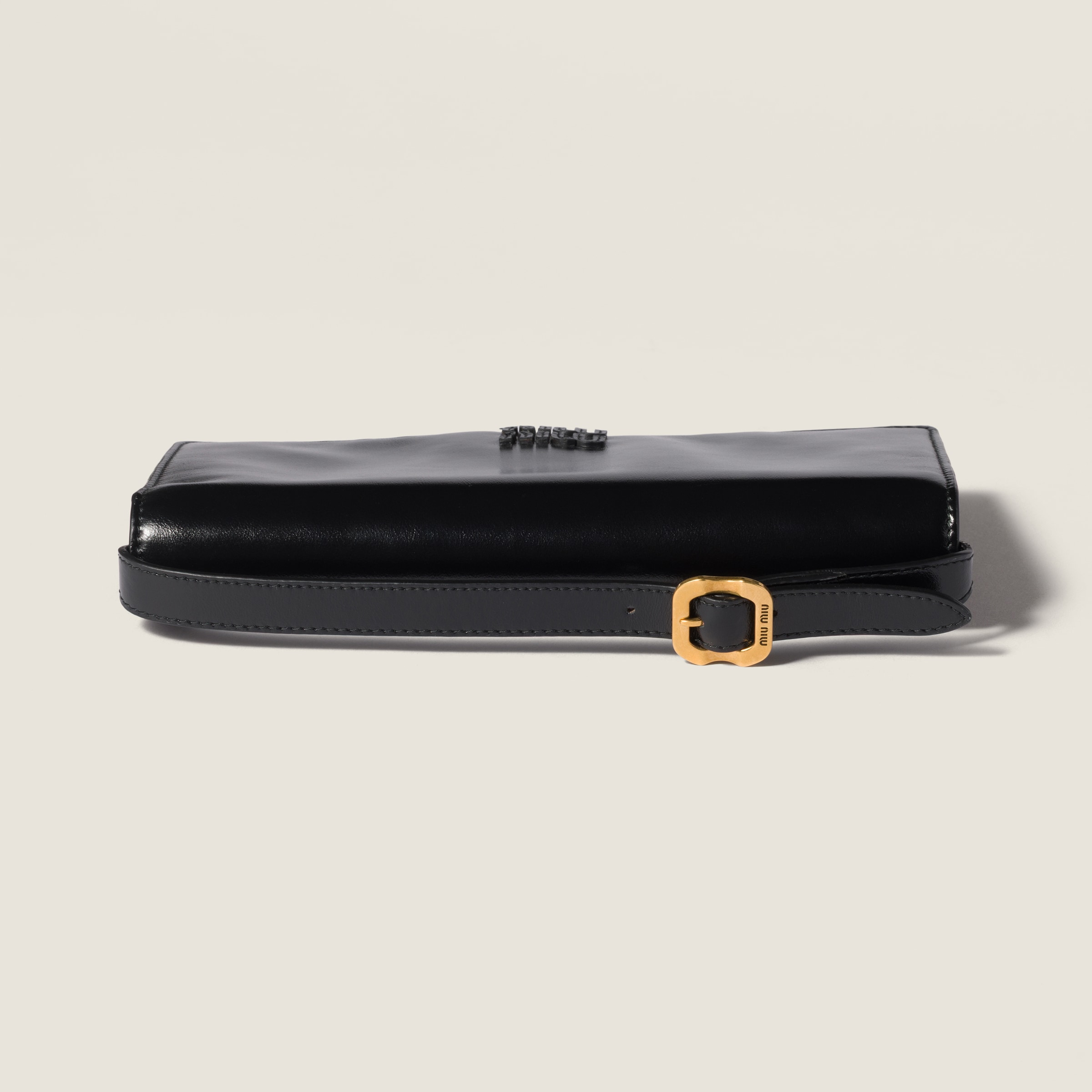 Black Leather Wallet | Miu Miu