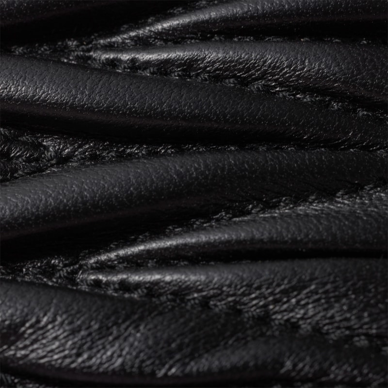 Small matelassé nappa leather wallet