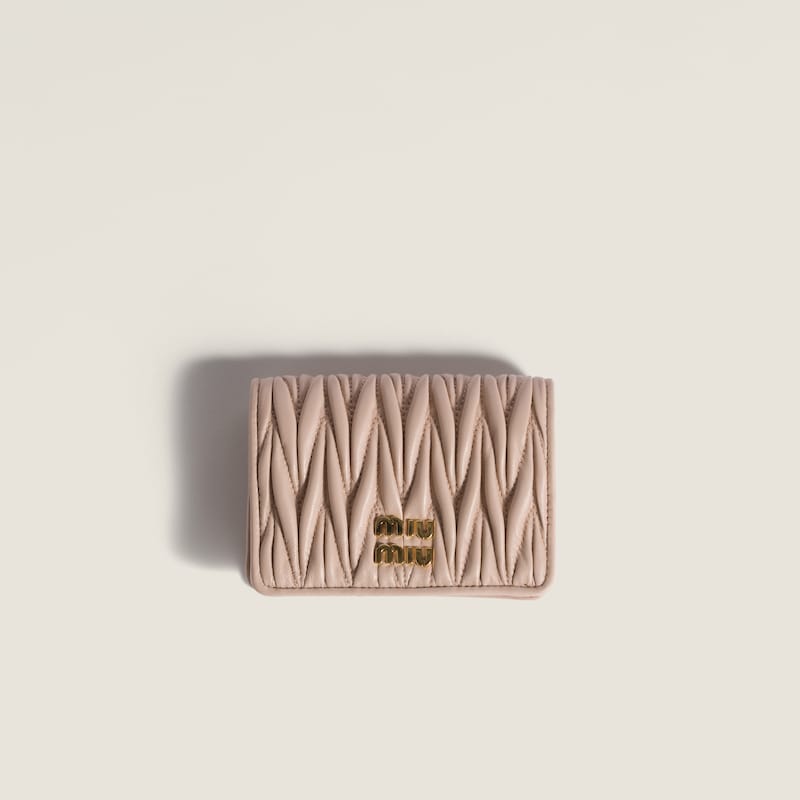 Small Matelasse Nappa Leather Wallet