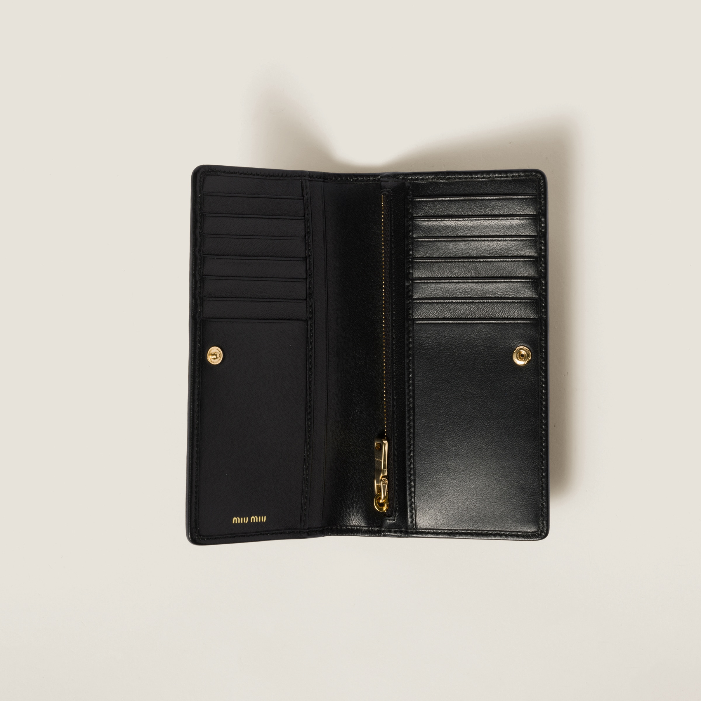 ブラック マテラッセレザー 財布 | Miu Miu