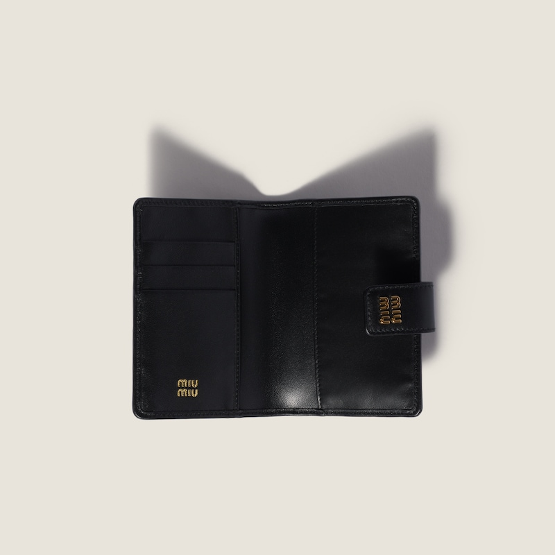 Matelassé nappa leather wallet