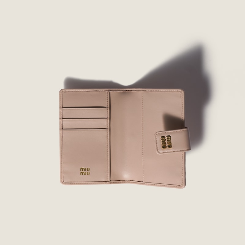 Matelassé nappa leather wallet