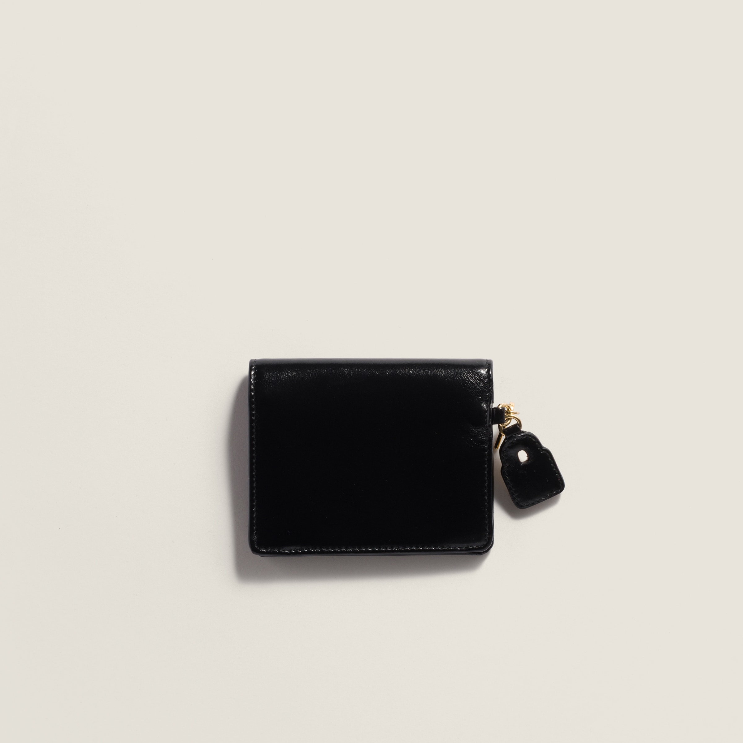 Black Small Leather Wallet | Miu Miu