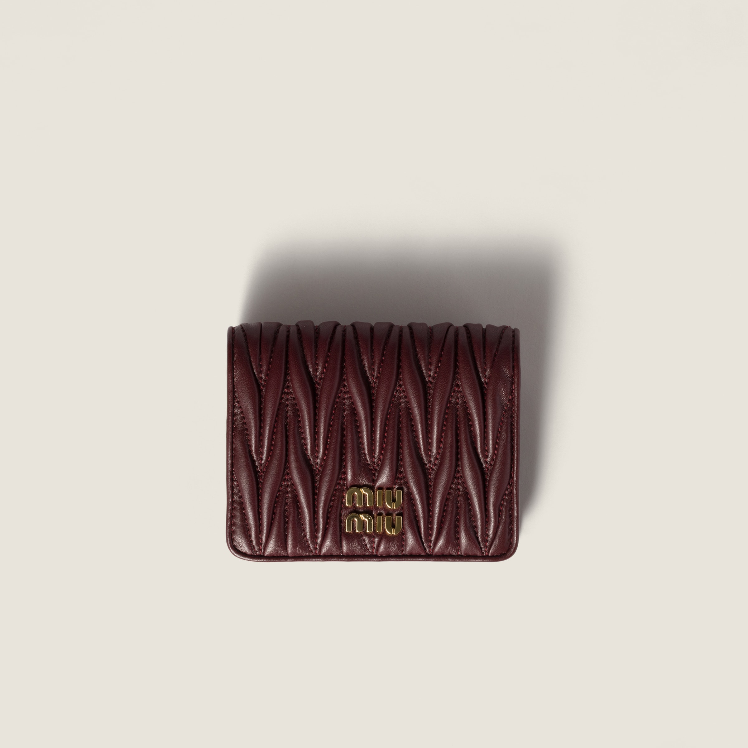 【MIU MIU】Small matelasse nappa レザー スモールウォレット Miu Miu Small Matelassé Nappa Leather Wallet | Saks Fifth Avenue