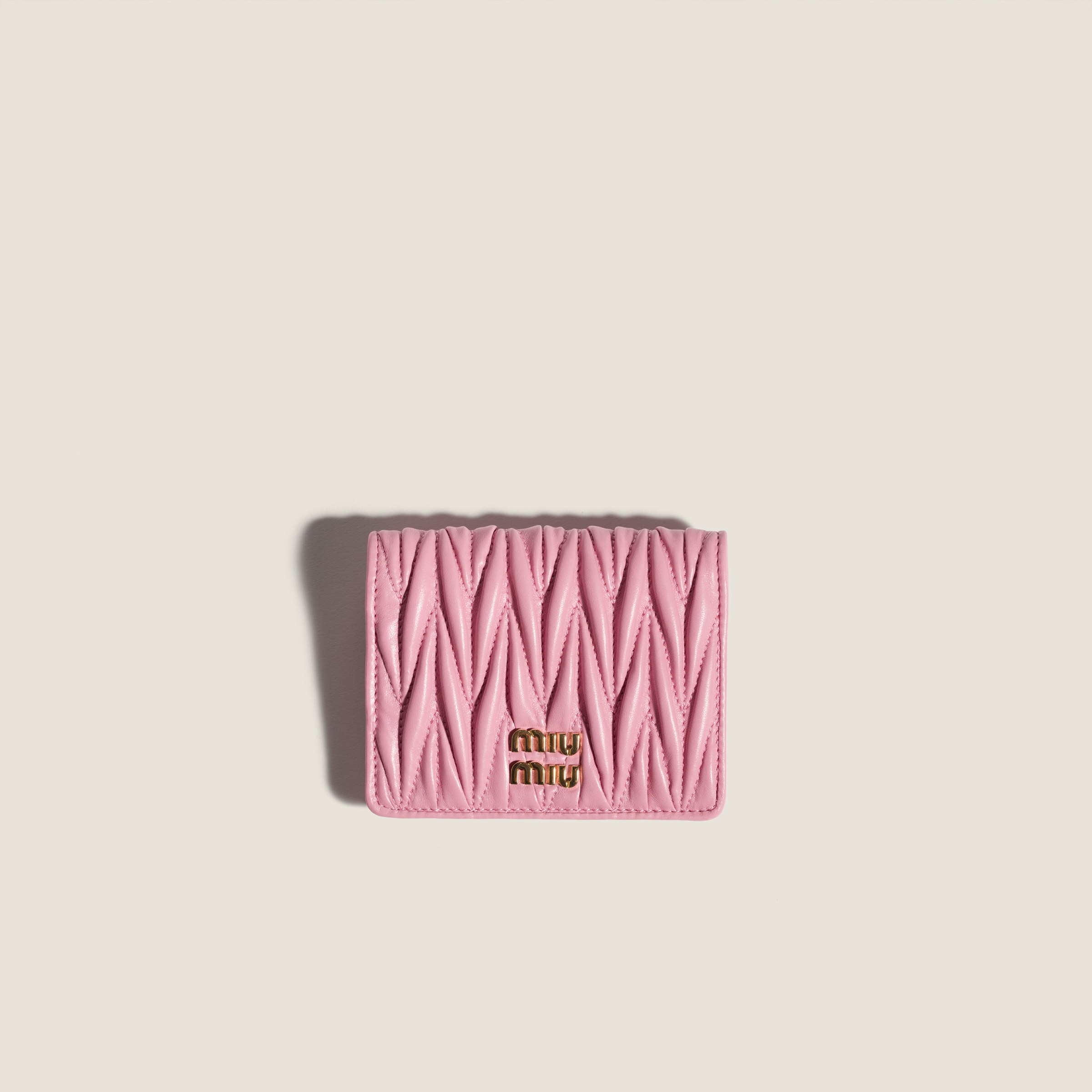 Small matelassé nappa leather wallet from Miu Miu - $680