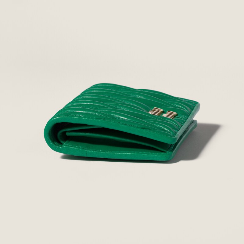 Cartera de napa Matelassé pequeña