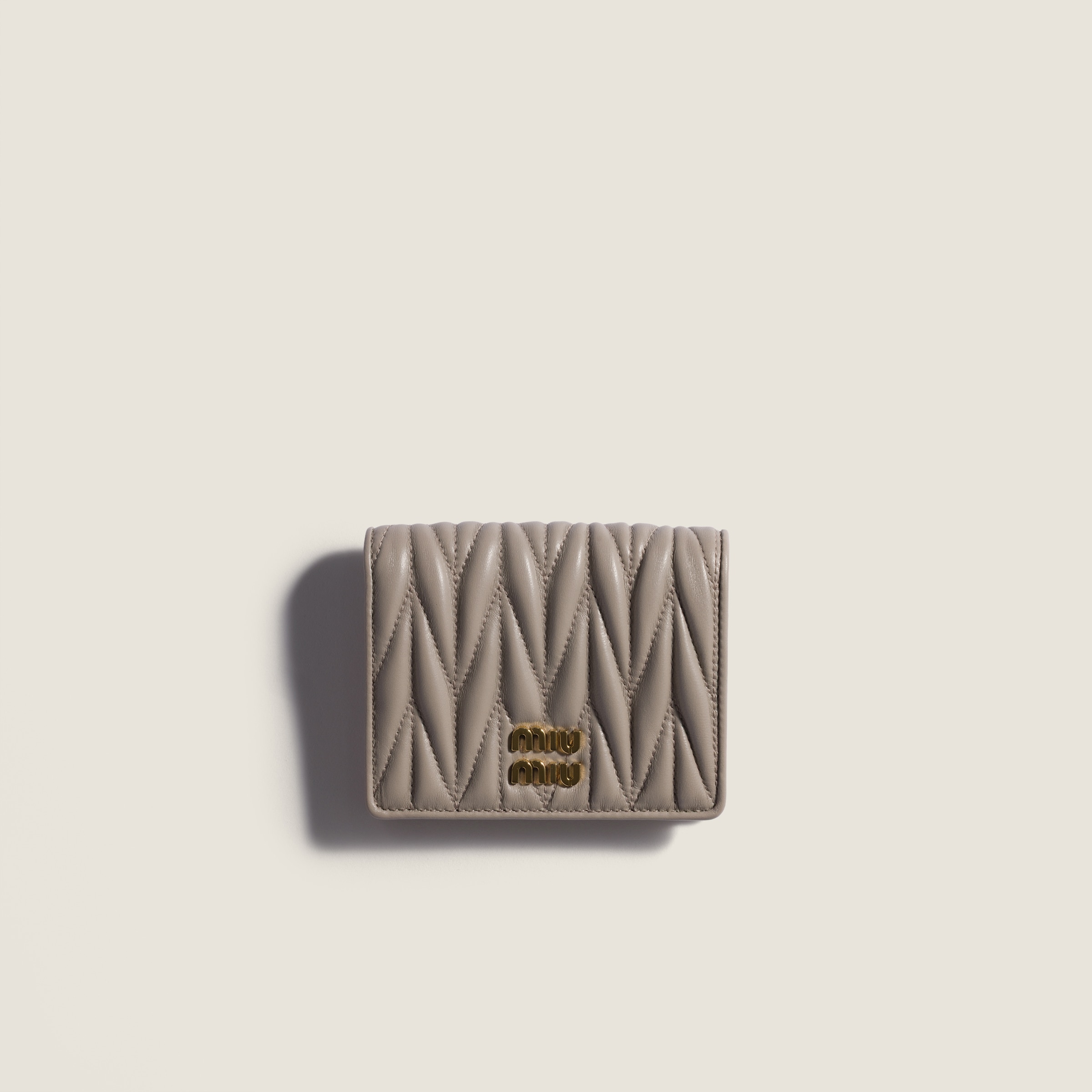 Small matelassé nappa leather wallet from Miu Miu - $695