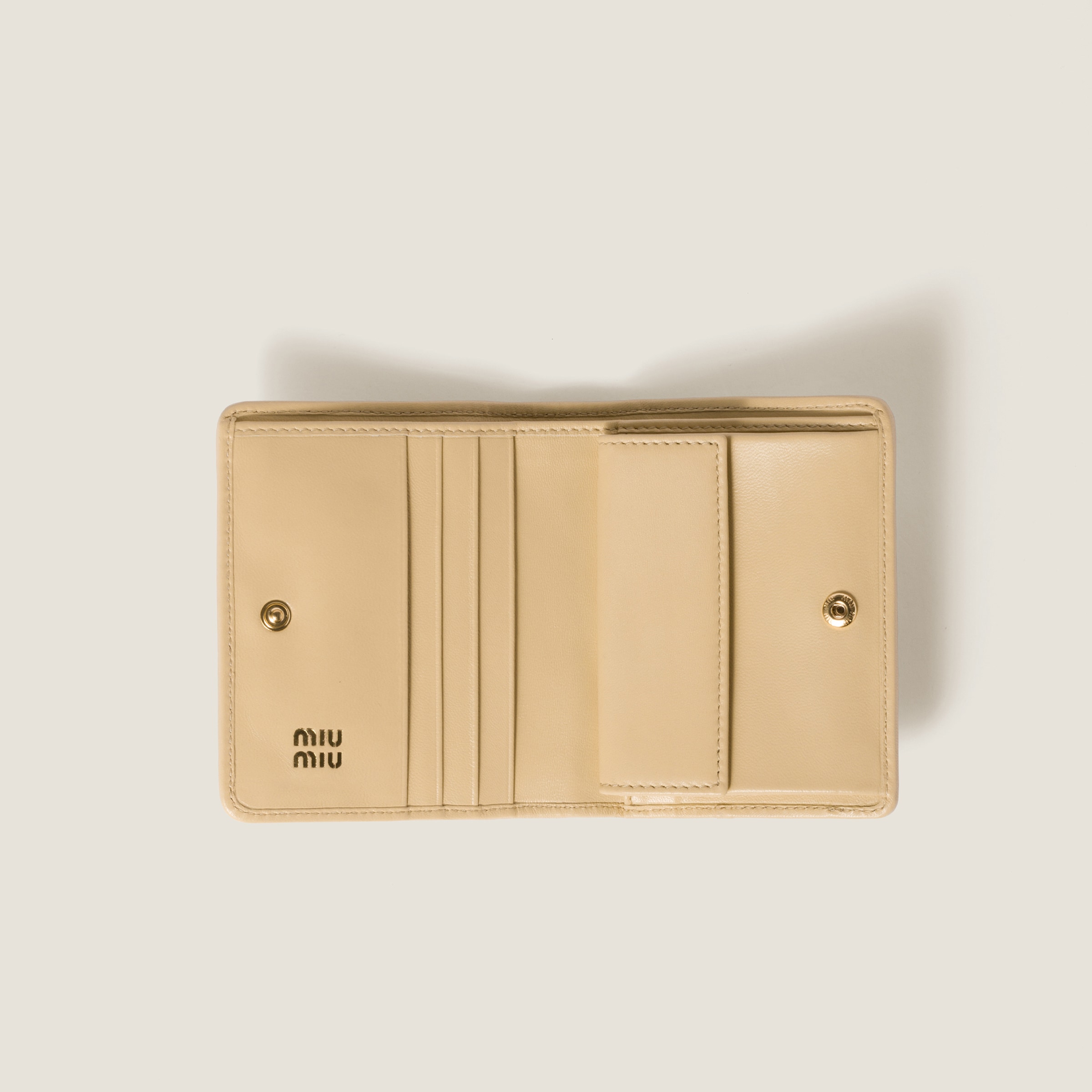 ★MIU MIU★25SS★Small Materase Wallet Marigold 5MH033AFPPF0 Miu Miu Madras short Wallet in Purple with Gold Hardware | eBay