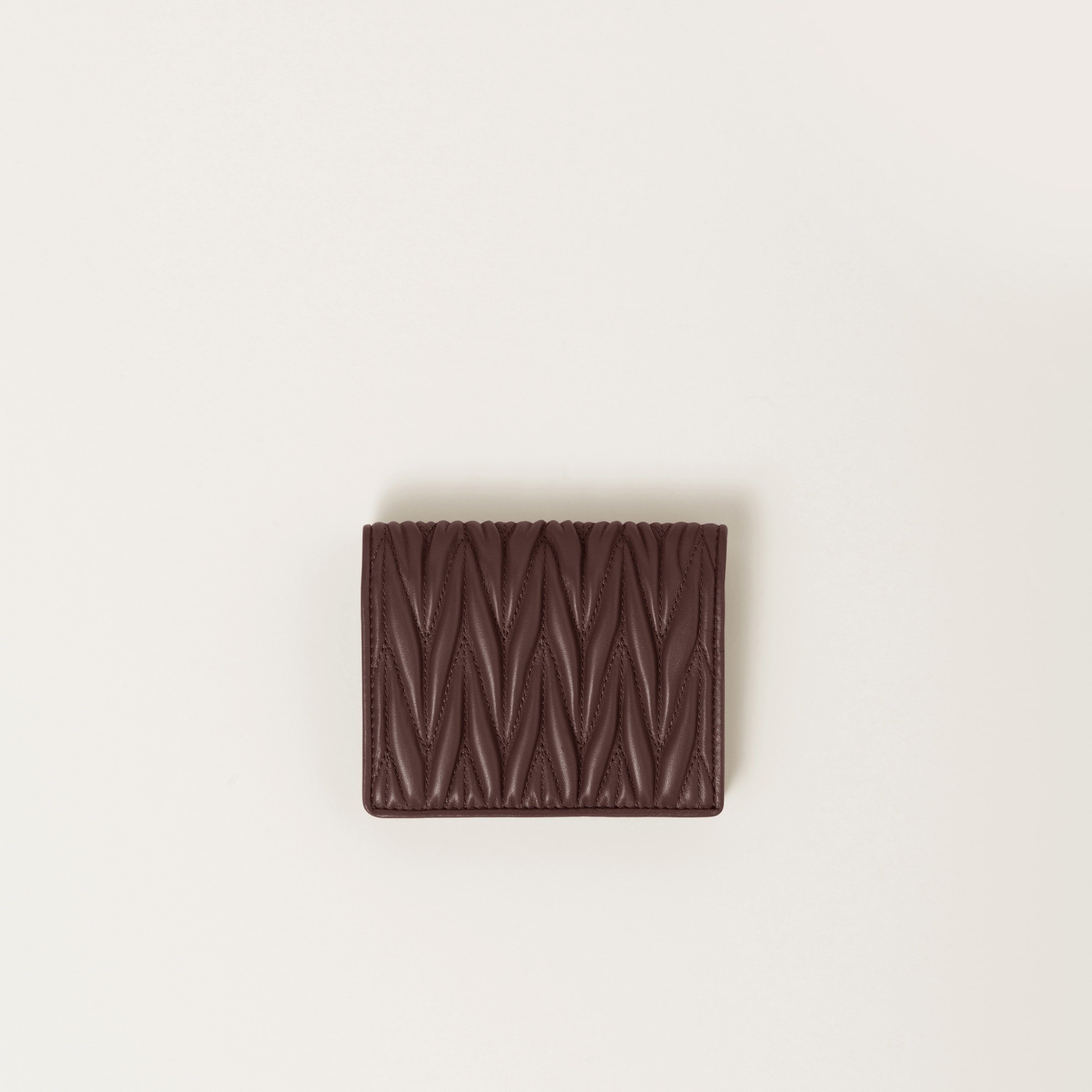 全商品オープニング価格！ Small Briarwood Matelassé Miu Miu | Wallet Leather Nappa 小物