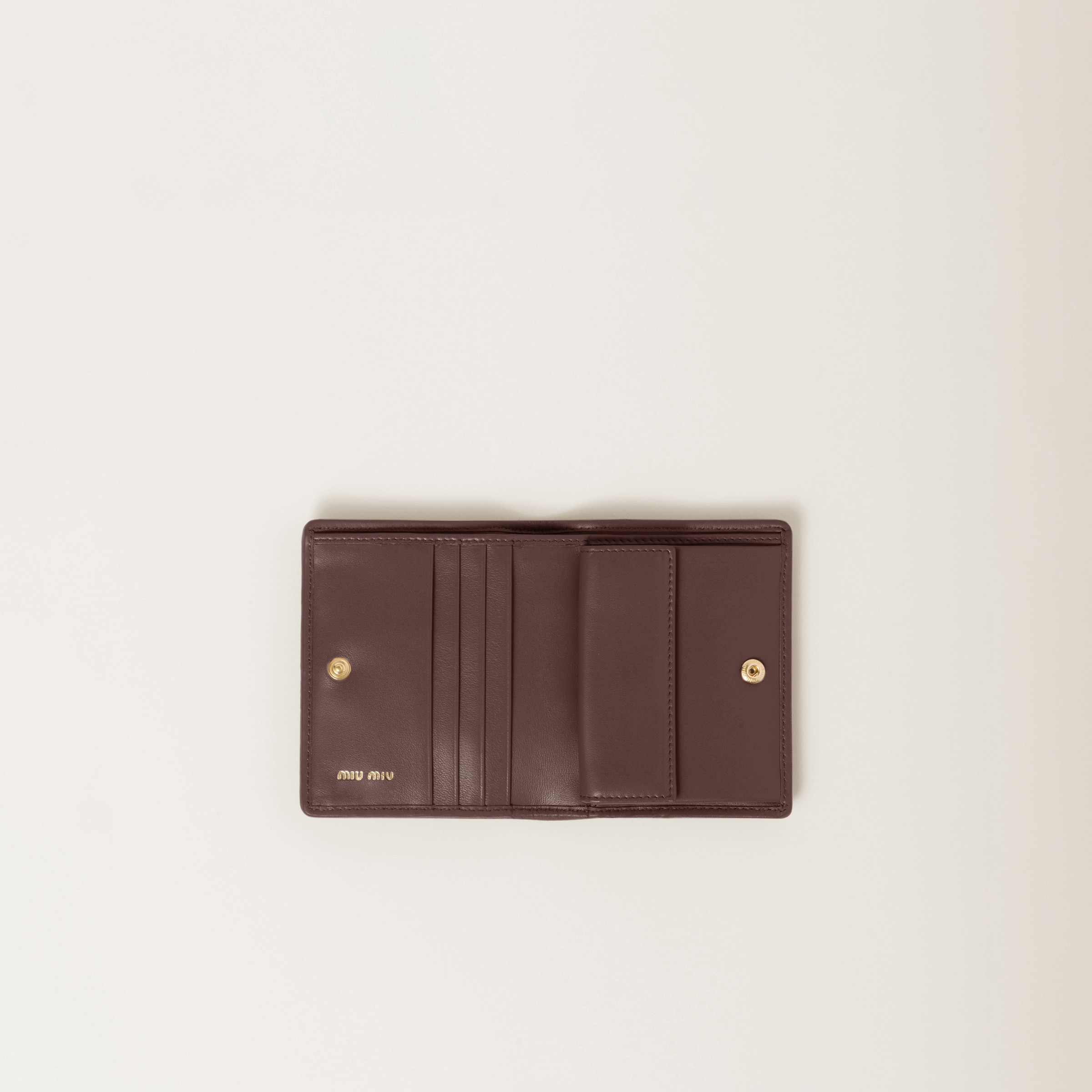 折りたたみ財布 MIU MIU Matelasse Nappa Leather Wallet 5MV204 AFPP F098L ブラック マテラッセレザー 折り財布 | Miu Miu