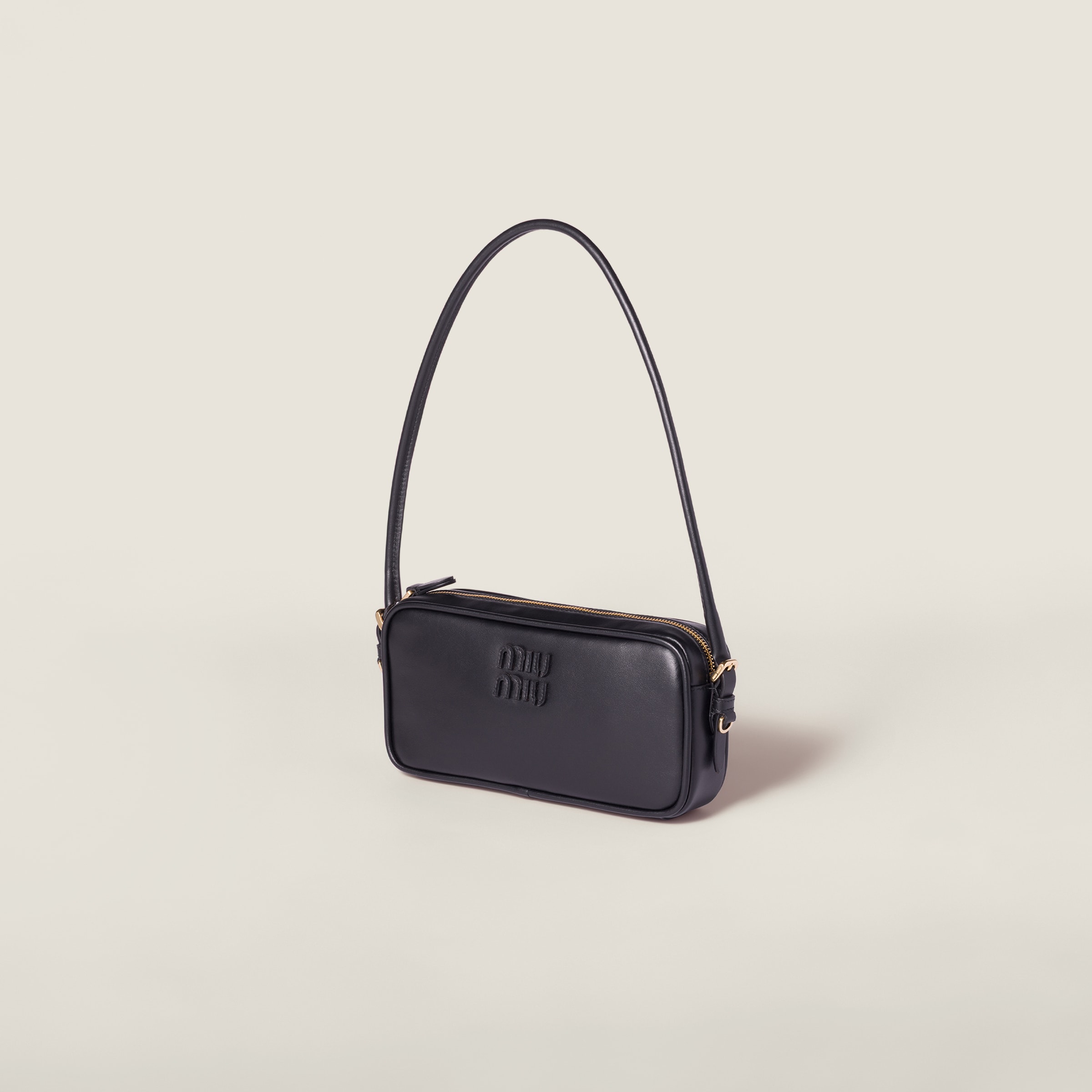 Black Leather Pouch | Miu Miu
