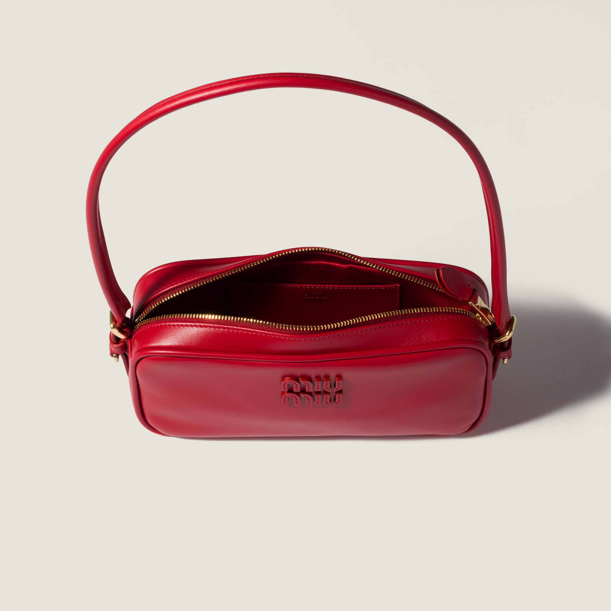 Red Leather Pouch | Miu Miu - United States