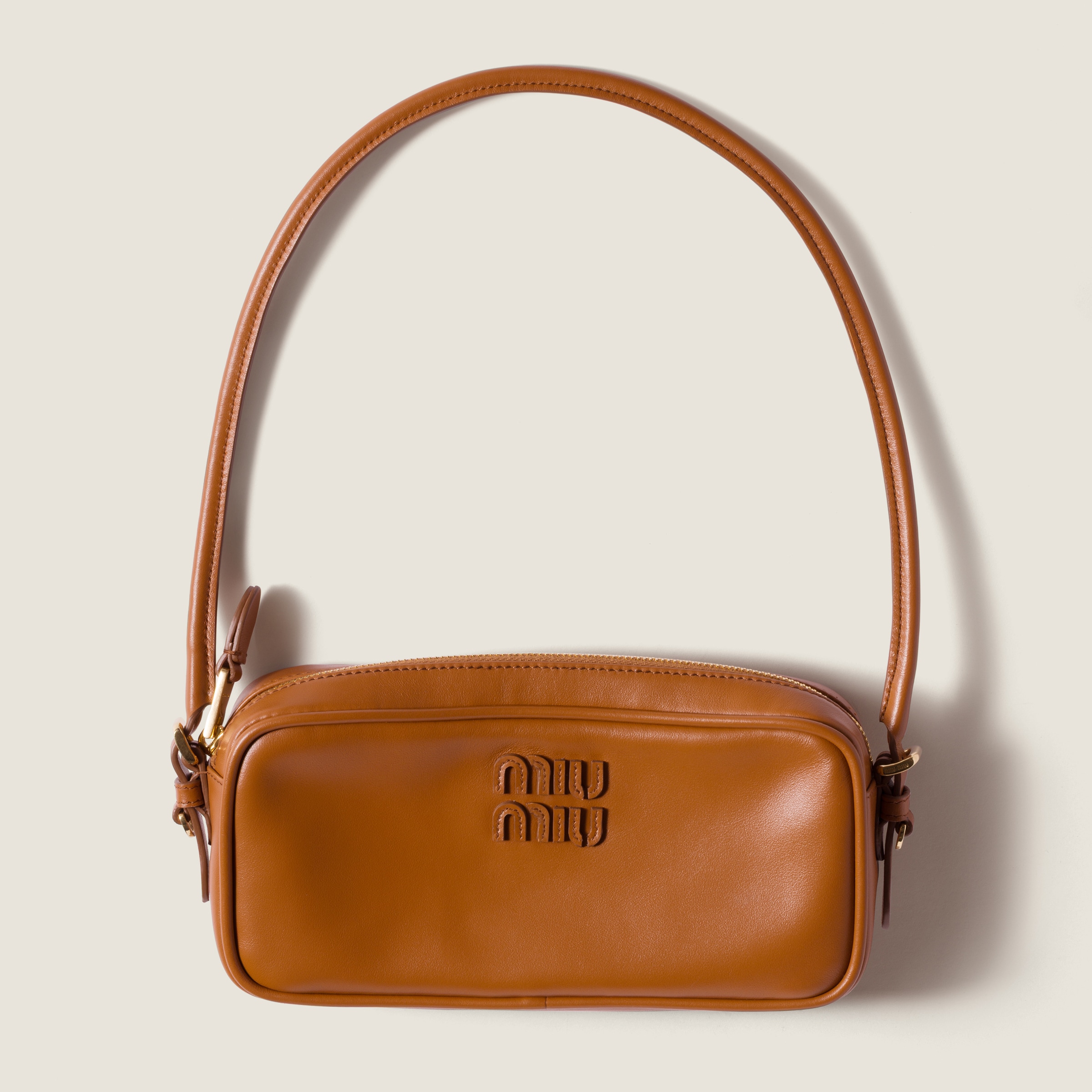 MIU MIU ミュウミュウ☆ペニーポーチ コニャックレザー コニャック レザー ポーチ | Miu Miu
