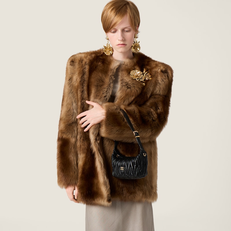 Nécessaire em couro napa matelassê