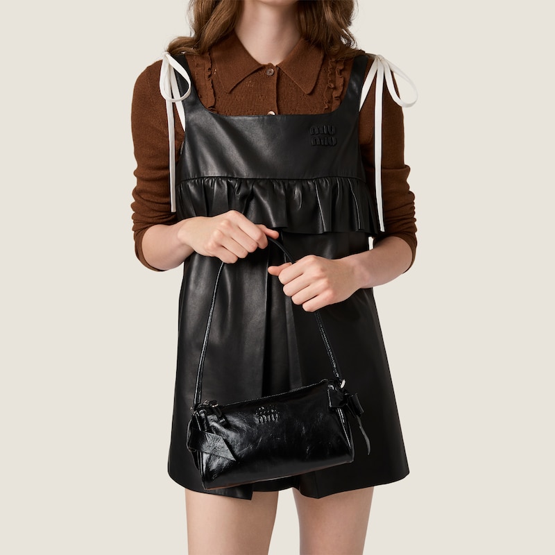 Pouch de piel brillante