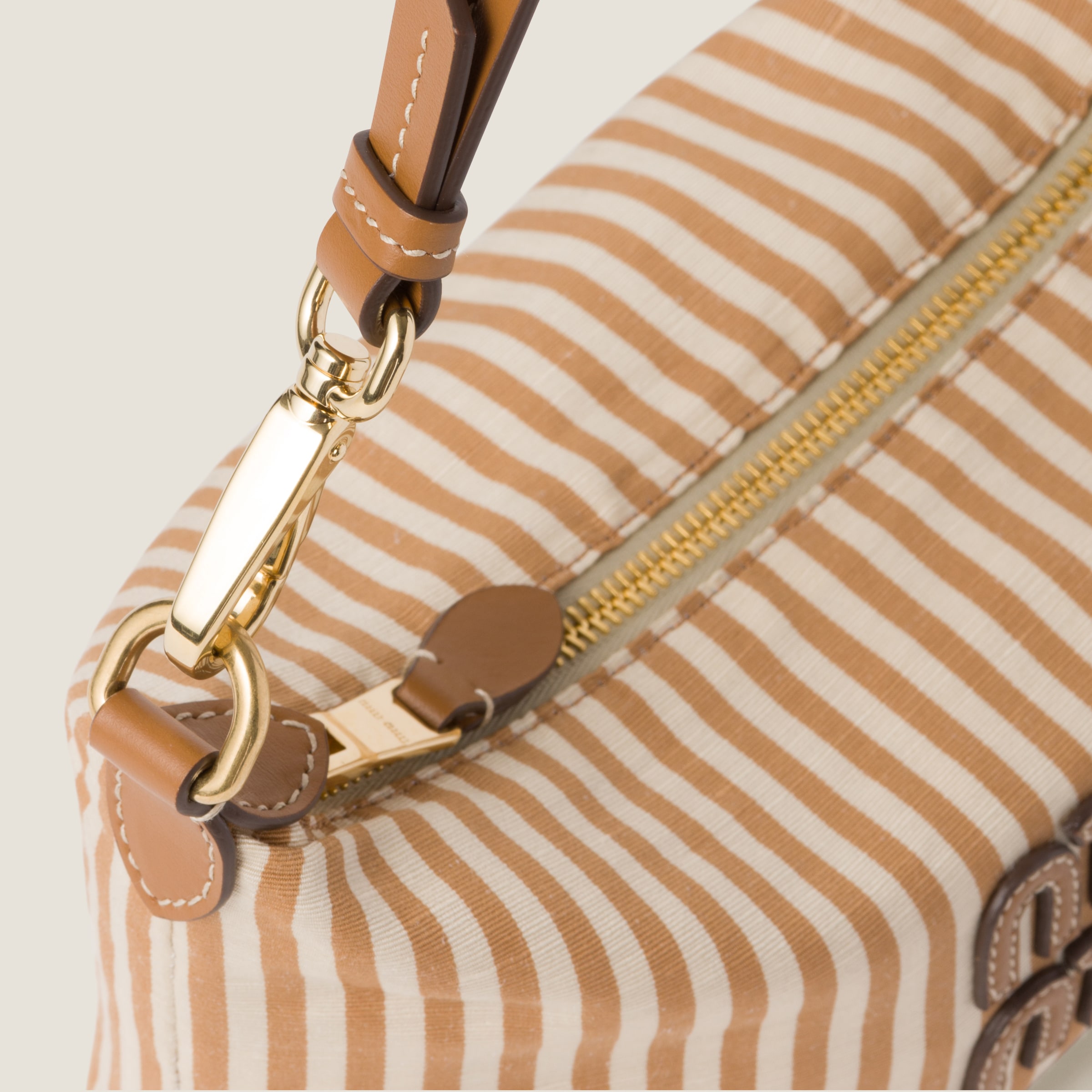 Tan/caramel Miu Spirit Fabric Mini-bag | Miu Miu