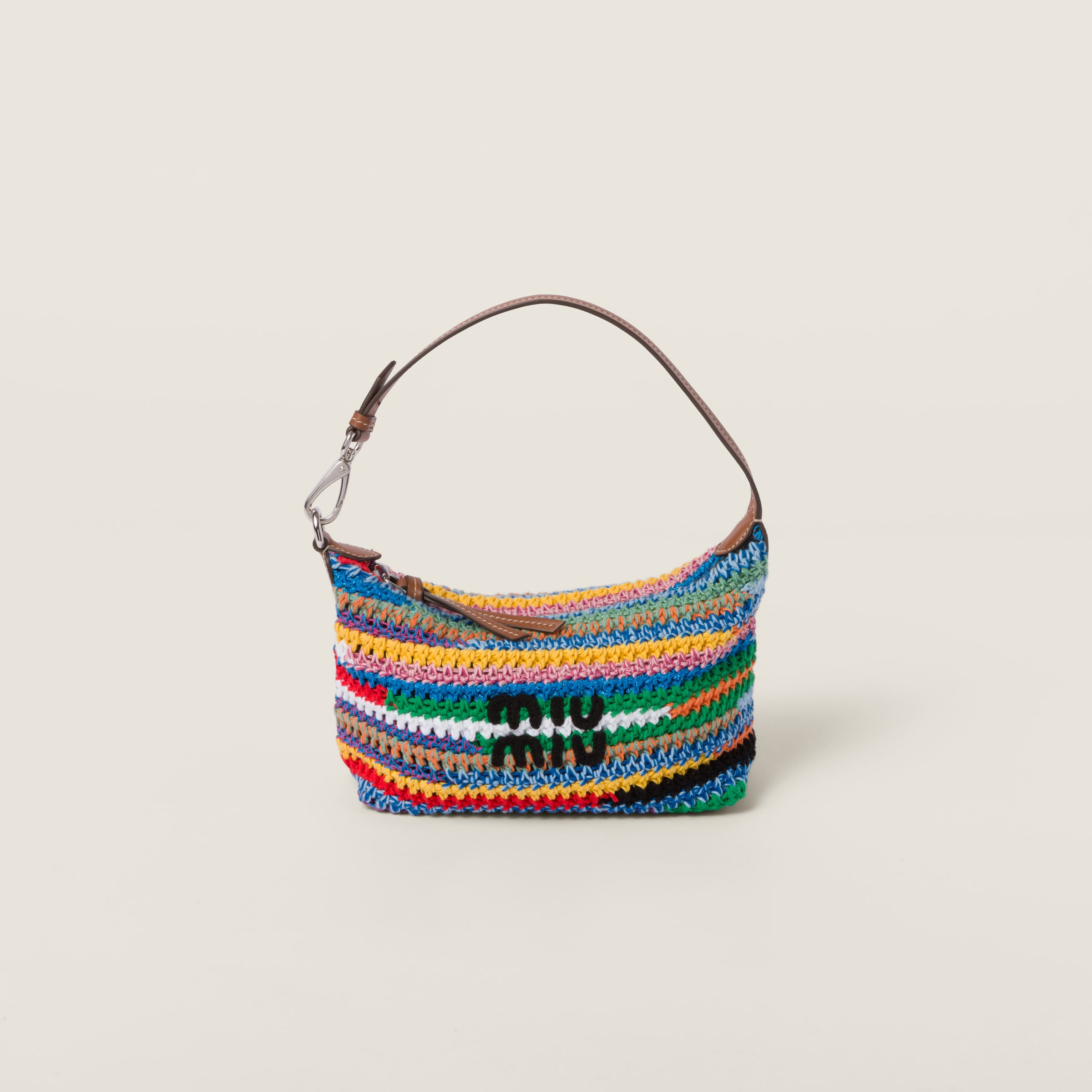 Multicolored Crochet Pouch | Miu Miu