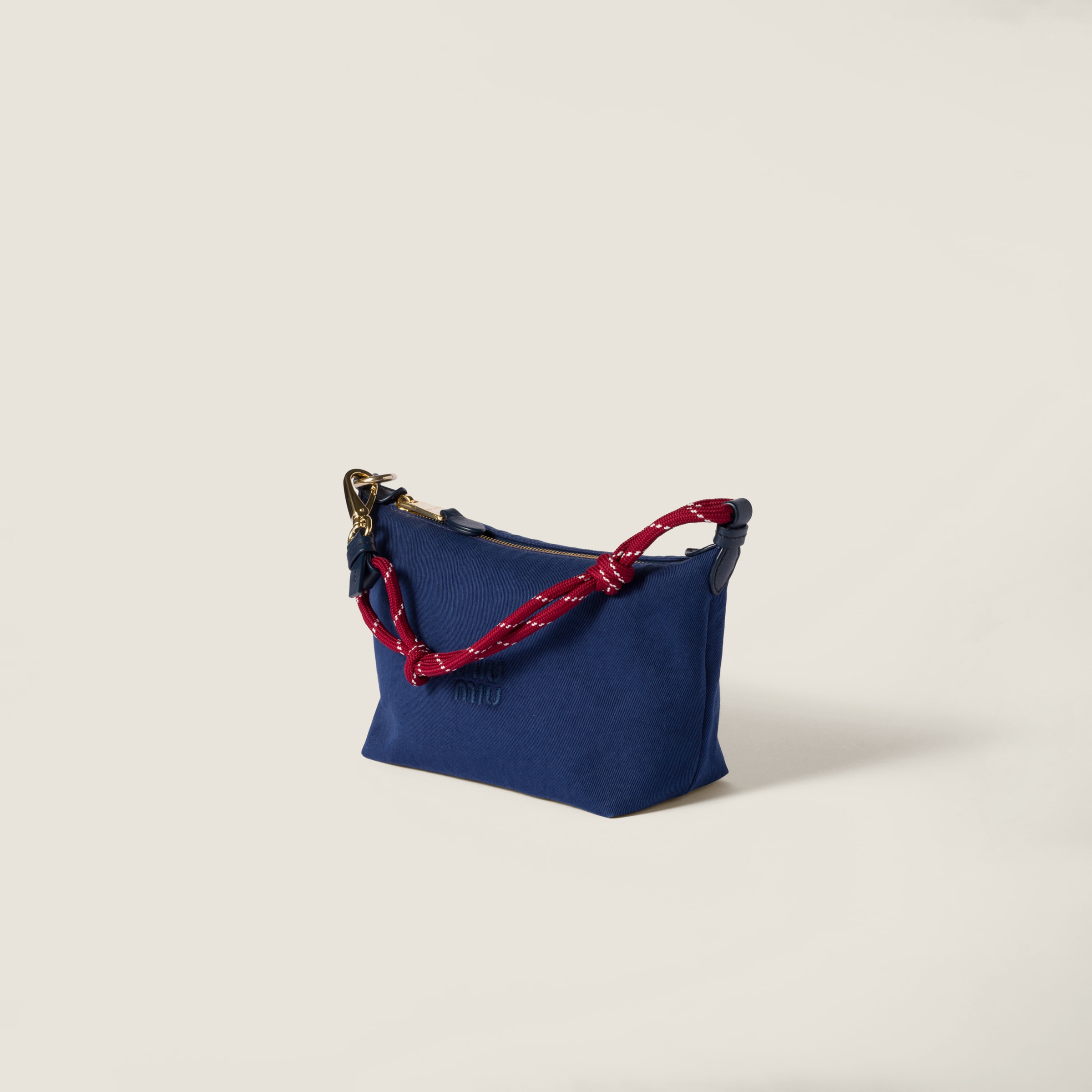 Minibolso Spirit De Gabardina Índigo/amaranto | Miu Miu - España