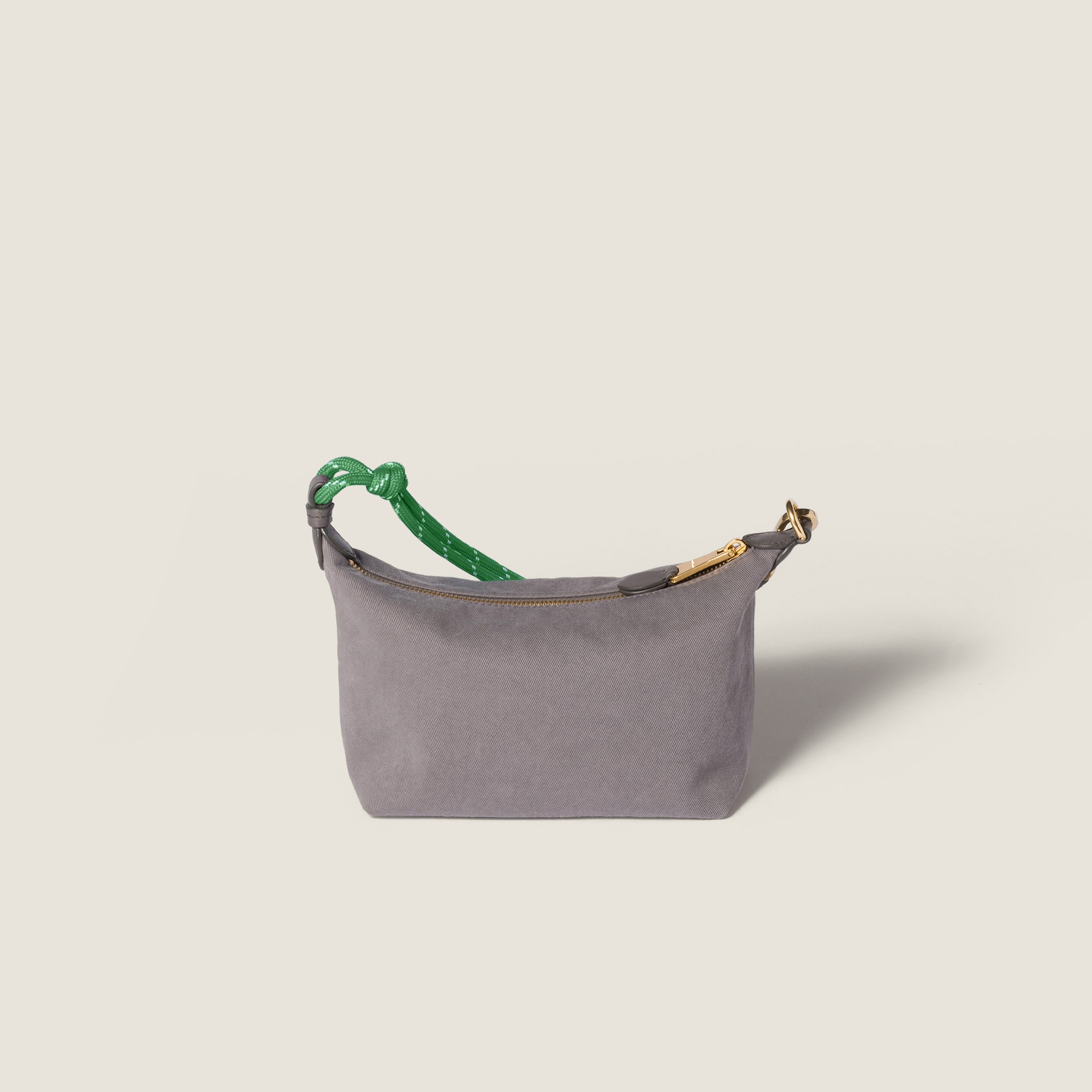 Miu Miu Gabardine Pouch In Gray